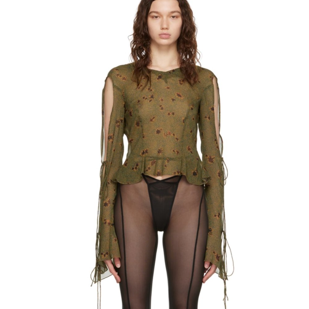 KNWLS Green October Blouse